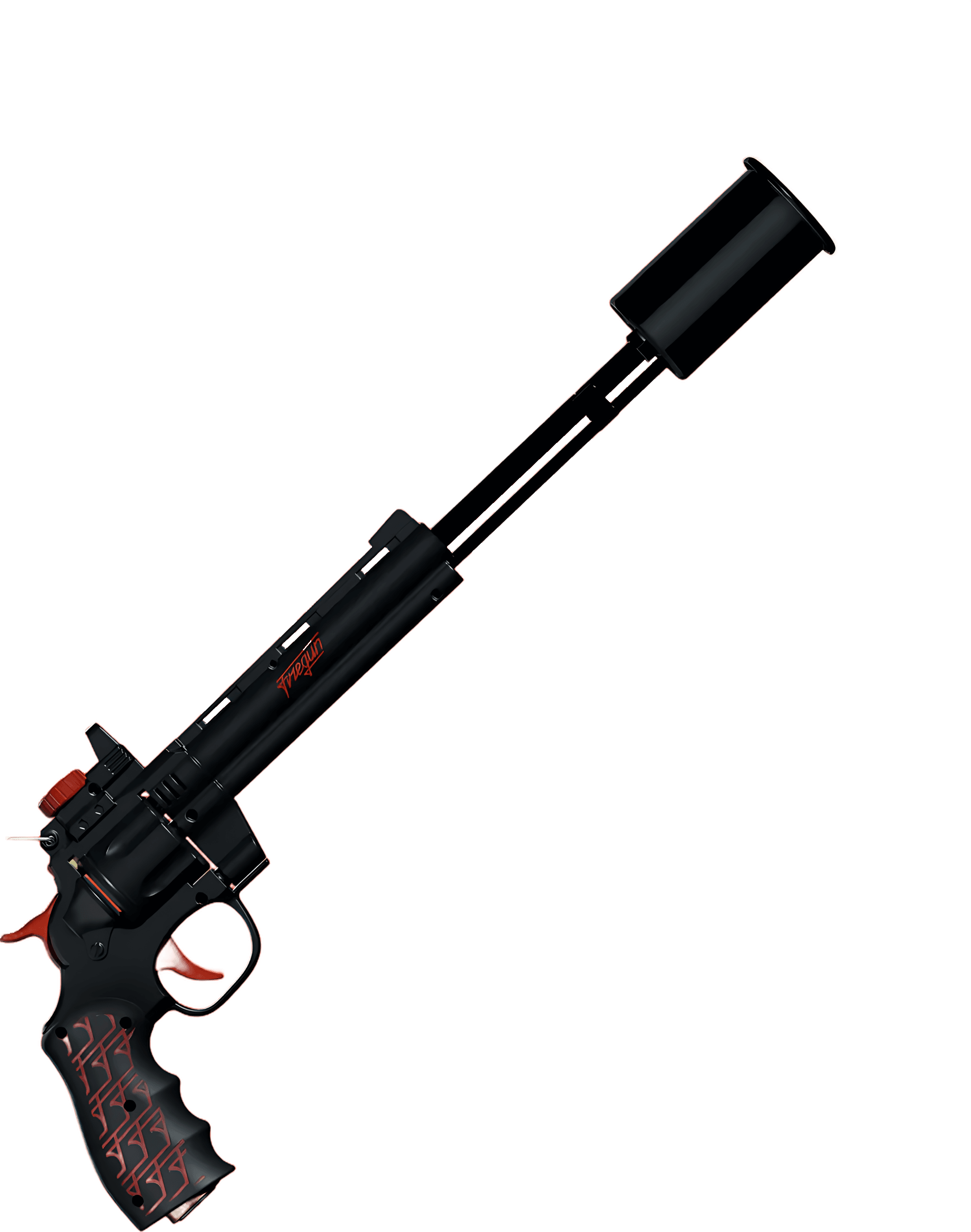 Firegun Inferno — пушка для барбекю, чёрный с красным